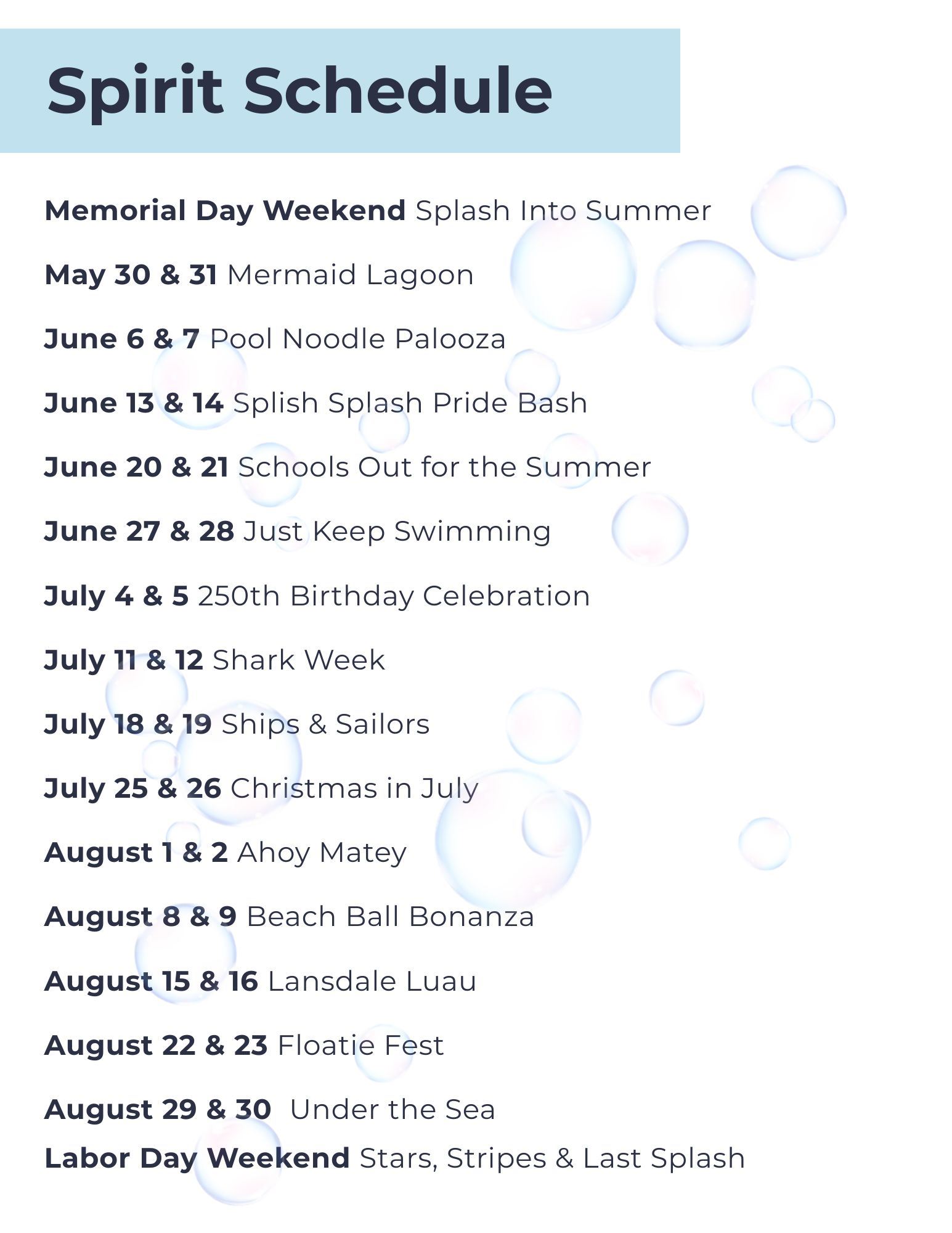 Pool Member Info Packet 2026. Updated 03.20.26